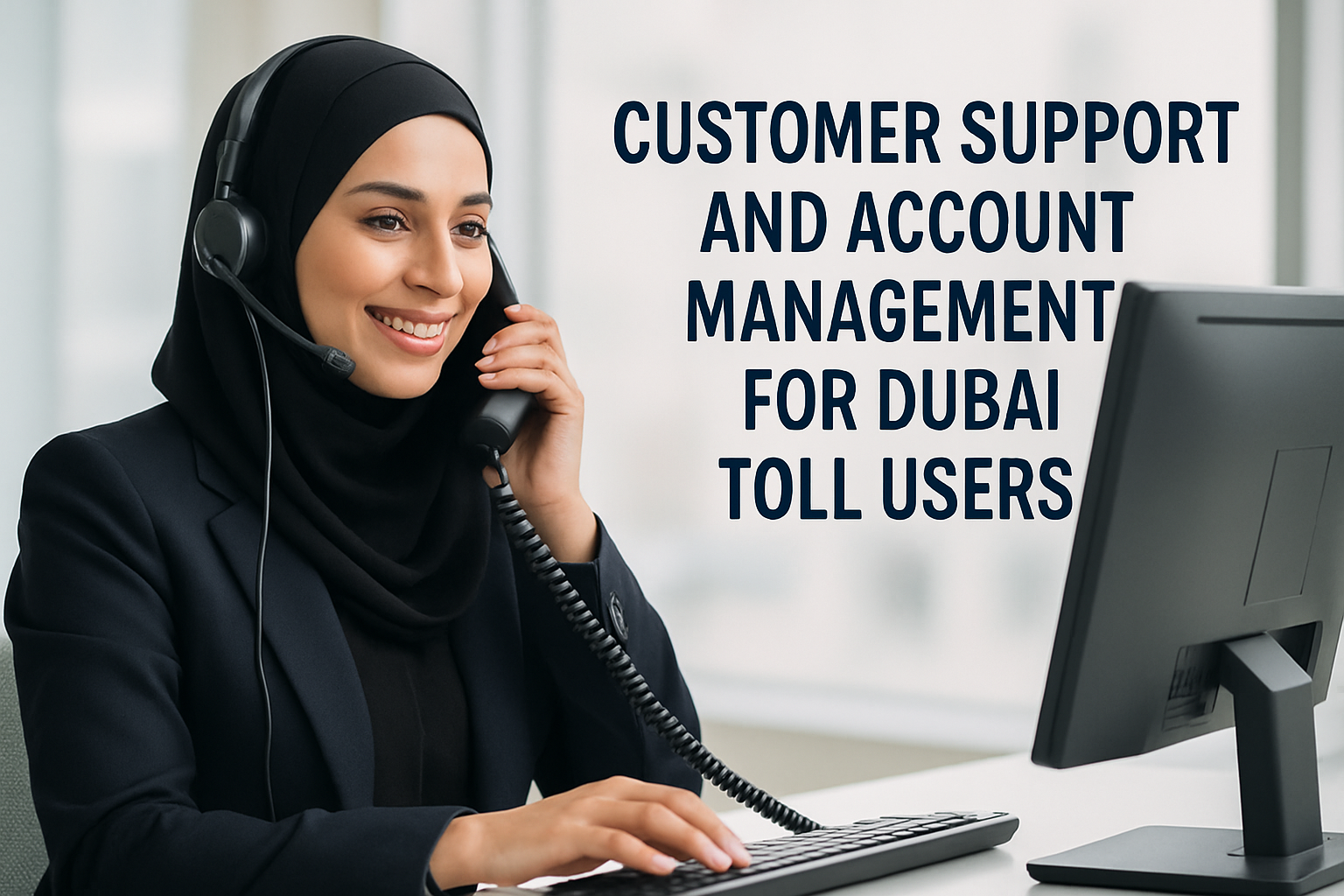 Customer support and account management for Dubai toll users